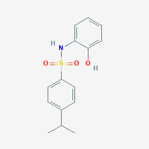 molecular formula C15H17NO3S B245562 N-(2-hydroxyphenyl)-4-isopropylbenzenesulfonamide 
