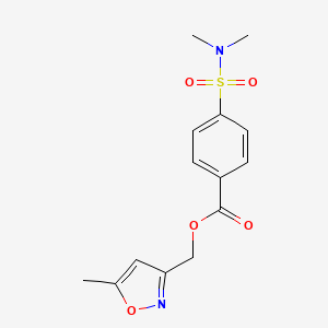 (5-Methyl-1,2-oxazol-3-yl)methyl 4-(dimethylsulfamoyl)benzoate