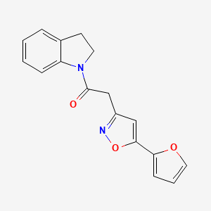 2-(5-(Furan-2-yl)isoxazol-3-yl)-1-(indolin-1-yl)ethanone