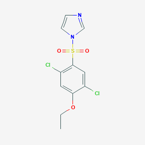 molecular formula C11H10Cl2N2O3S B245565 1-(2,5-DICHLORO-4-ETHOXYBENZENESULFONYL)-1H-IMIDAZOLE 