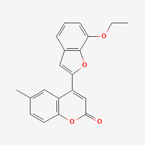 4-(7-ethoxy-1-benzofuran-2-yl)-6-methyl-2H-chromen-2-one
