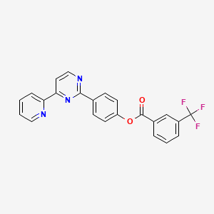 4-[4-(2-Pyridinyl)-2-pyrimidinyl]phenyl 3-(trifluoromethyl)benzenecarboxylate