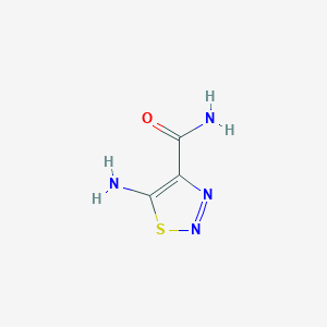 molecular formula C3H4N4OS B2455690 5-Amino-1,2,3-thiadiazole-4-carboxamide CAS No. 85059-20-7