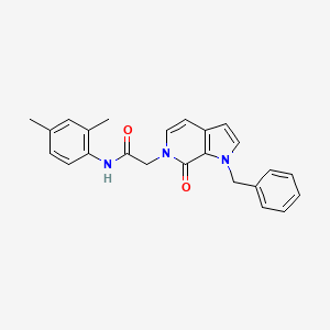 molecular formula C24H23N3O2 B2455695 2-(1-benzyl-7-oxo-1H-pyrrolo[2,3-c]pyridin-6(7H)-yl)-N-(2,4-dimethylphenyl)acetamide CAS No. 1286703-07-8