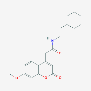 N-(2-(cyclohex-1-en-1-yl)ethyl)-2-(7-methoxy-2-oxo-2H-chromen-4-yl)acetamide