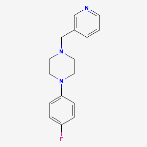 molecular formula C16H18FN3 B2455712 1-(4-Fluorophenyl)-4-(pyridin-3-ylmethyl)piperazine CAS No. 331855-67-5