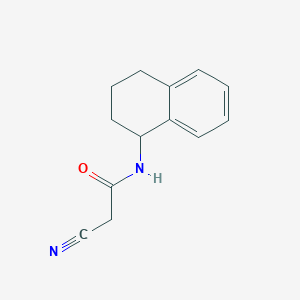 molecular formula C13H14N2O B2455730 2-Cyano-n-(1,2,3,4-tetrahydronaphthalen-1-yl)acetamide CAS No. 566926-11-2