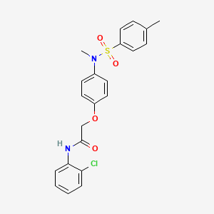 N-(2-chlorophenyl)-2-[4-[methyl-(4-methylphenyl)sulfonylamino]phenoxy]acetamide