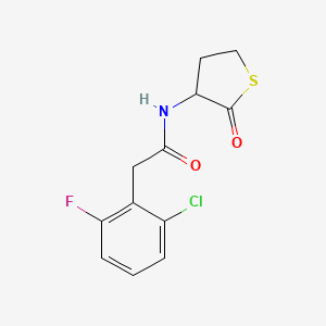 B2455733 2-(2-Chloro-6-fluorophenyl)-N-(2-oxothiolan-3-YL)acetamide CAS No. 1158486-81-7