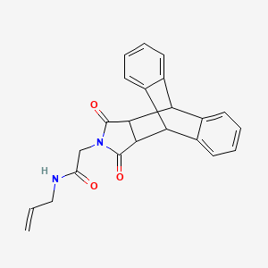 N-allyl-2-[16,18-dioxo-17-azapentacyclo[6.6.5.0~2,7~.0~9,14~.0~15,19~]nonadeca-2(7),3,5,9(14),10,12-hexaen-17-yl]acetamide