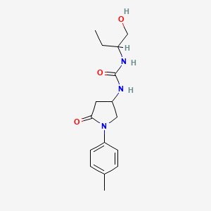 1-(1-Hydroxybutan-2-yl)-3-(5-oxo-1-(p-tolyl)pyrrolidin-3-yl)urea