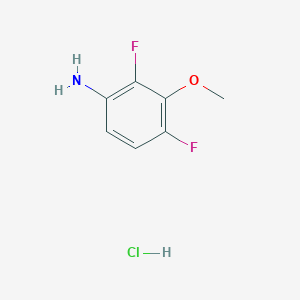 molecular formula C7H8ClF2NO B2455750 2,4-Difluoro-3-methoxyaniline;hydrochloride CAS No. 2287313-90-8