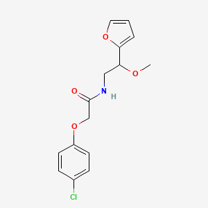 2-(4-chlorophenoxy)-N-[2-(furan-2-yl)-2-methoxyethyl]acetamide