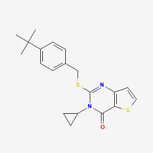 2-[(4-tert-butylbenzyl)sulfanyl]-3-cyclopropylthieno[3,2-d]pyrimidin-4(3H)-one