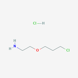 molecular formula C5H13Cl2NO B2455761 2-(3-Chloropropoxy)ethanamine;hydrochloride CAS No. 2287288-46-2