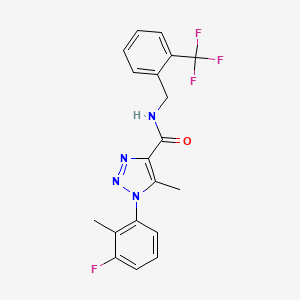 1-(3-fluoro-2-methylphenyl)-5-methyl-N-(2-(trifluoromethyl)benzyl)-1H-1,2,3-triazole-4-carboxamide