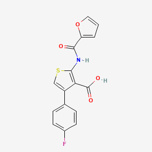 4-(4-Fluorophenyl)-2-(furan-2-carboxamido)thiophene-3-carboxylic acid