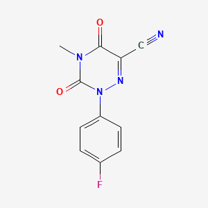 2-(4-Fluorophenyl)-4-methyl-3,5-dioxo-2,3,4,5-tetrahydro-1,2,4-triazine-6-carbonitrile