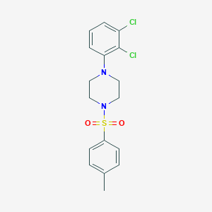 molecular formula C17H18Cl2N2O2S B245579 1-(2,3-Dichlorophenyl)-4-[(4-methylphenyl)sulfonyl]piperazine 