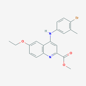 Methyl 4-[(4-bromo-3-methylphenyl)amino]-6-ethoxyquinoline-2-carboxylate