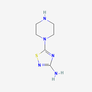 5-(Piperazin-1-yl)-1,2,4-thiadiazol-3-amine