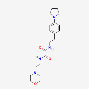 molecular formula C20H30N4O3 B2455808 N1-(2-morpholinoethyl)-N2-(4-(pyrrolidin-1-yl)phenethyl)oxalamide CAS No. 954070-88-3