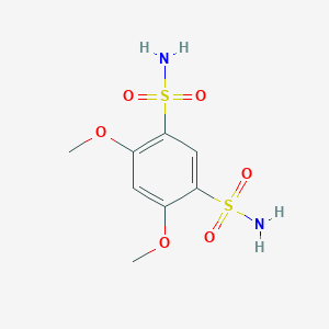molecular formula C8H12N2O6S2 B245581 4,6-Dimethoxy-1,3-benzenedisulfonamide 