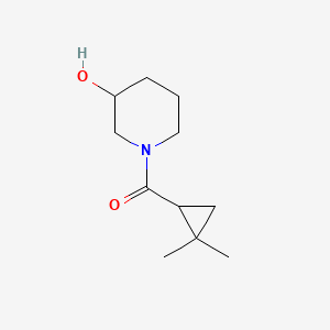 molecular formula C11H19NO2 B2455816 1-(2,2-Dimethylcyclopropanecarbonyl)piperidin-3-ol CAS No. 1698609-55-0