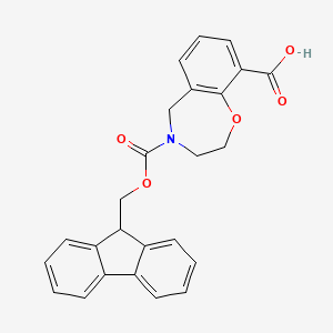 4-{[(9H-fluoren-9-yl)methoxy]carbonyl}-2,3,4,5-tetrahydro-1,4-benzoxazepine-9-carboxylic acid