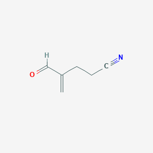 molecular formula C6H7NO B2455829 4-Formylpent-4-enenitrile CAS No. 1117-70-0