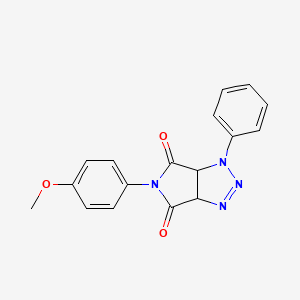 molecular formula C17H14N4O3 B2455830 5-(4-methoxyphenyl)-1-phenyl-1,6a-dihydropyrrolo[3,4-d][1,2,3]triazole-4,6(3aH,5H)-dione CAS No. 97978-91-1