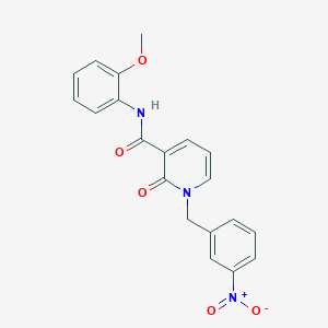 molecular formula C20H17N3O5 B2455831 N-(2-methoxyphenyl)-1-(3-nitrobenzyl)-2-oxo-1,2-dihydropyridine-3-carboxamide CAS No. 946255-26-1