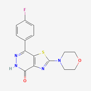 molecular formula C15H13FN4O2S B2455836 7-(4-fluorophenyl)-2-morpholinothiazolo[4,5-d]pyridazin-4(5H)-one CAS No. 1092329-06-0