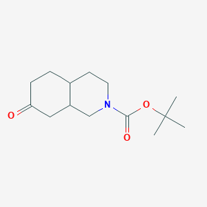 molecular formula C14H23NO3 B2455849 Tert-butyl 7-oxo-1,3,4,4a,5,6,8,8a-octahydroisoquinoline-2-carboxylate CAS No. 1784035-62-6
