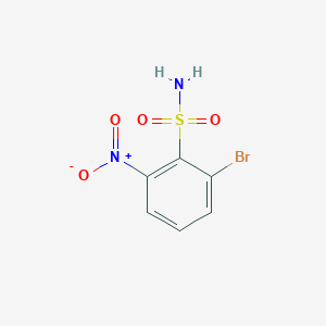 molecular formula C6H5BrN2O4S B2455850 2-Bromo-6-nitrobenzenesulfonamide CAS No. 1261553-89-2
