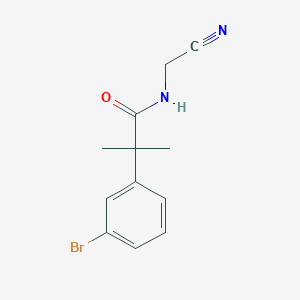 2-(3-bromophenyl)-N-(cyanomethyl)-2-methylpropanamide