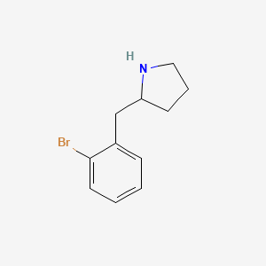 molecular formula C11H14BrN B2455862 2-[(2-bromofenil)metil]pirrolidina CAS No. 316139-87-4