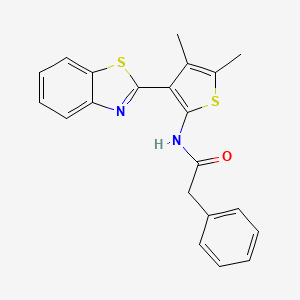 N-(3-(benzo[d]thiazol-2-yl)-4,5-dimethylthiophen-2-yl)-2-phenylacetamide