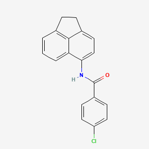 4-chloro-N-(1,2-dihydroacenaphthylen-5-yl)benzamide