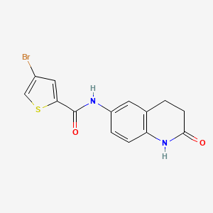 4-bromo-N-(2-oxo-1,2,3,4-tetrahydroquinolin-6-yl)thiophene-2-carboxamide