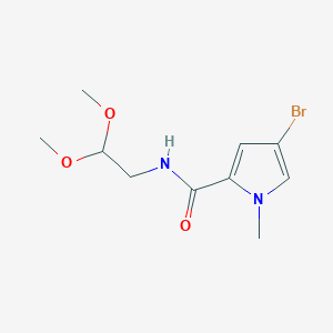 4-bromo-N-(2,2-dimethoxyethyl)-1-methyl-1H-pyrrole-2-carboxamide
