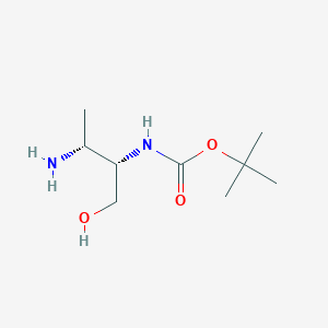 Tert-butyl N-[(2S,3R)-3-amino-1-hydroxybutan-2-yl]carbamate