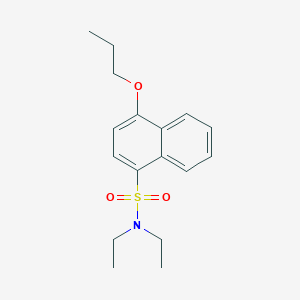 molecular formula C17H23NO3S B245588 N,N-diethyl-4-propoxy-1-naphthalenesulfonamide 