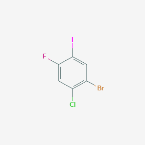 molecular formula C6H2BrClFI B2455882 1-Bromo-2-chloro-4-fluoro-5-iodobenzene CAS No. 2460515-82-4