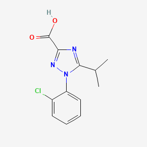 1-(2-chlorophenyl)-5-(propan-2-yl)-1H-1,2,4-triazole-3-carboxylic acid