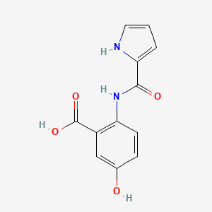 molecular formula C12H10N2O4 B2455924 5-hydroxy-2-(1H-pyrrole-2-amido)benzoic acid CAS No. 1304917-81-4