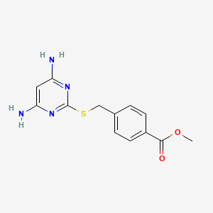 Methyl 4-[(4,6-diaminopyrimidin-2-ylthio)methyl]benzoate