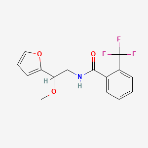 N-(2-(furan-2-yl)-2-methoxyethyl)-2-(trifluoromethyl)benzamide