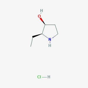 (2S,3S)-2-Ethylpyrrolidin-3-ol;hydrochloride