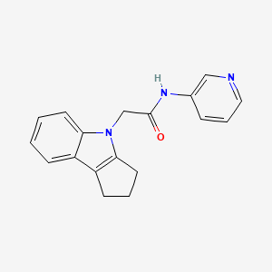 molecular formula C18H17N3O B2455937 2-(2,3-dihydrocyclopenta[b]indol-4(1H)-yl)-N-(pyridin-3-yl)acetamide CAS No. 1202982-77-1